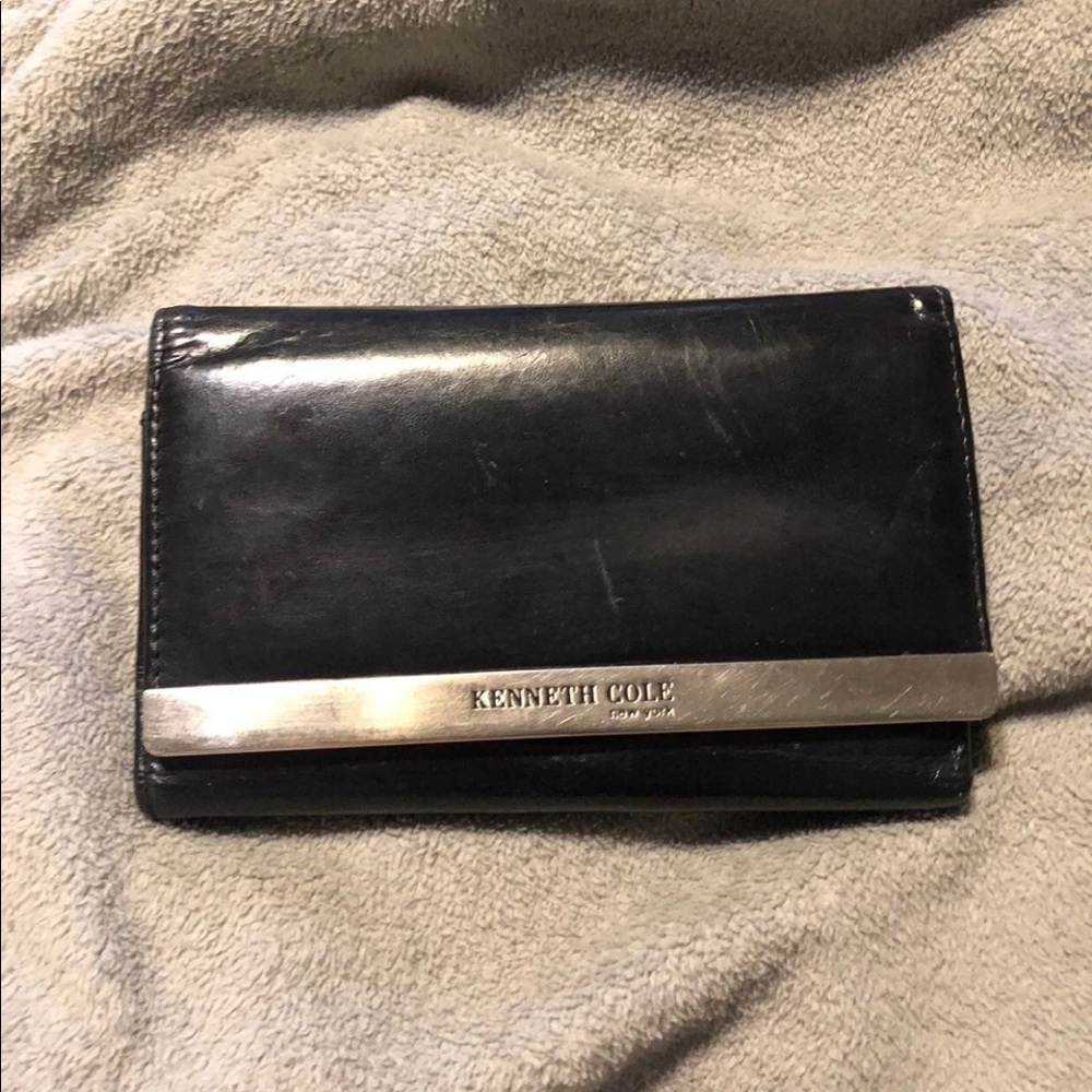 Black Kenneth Cole Reaction tri-fold wallet